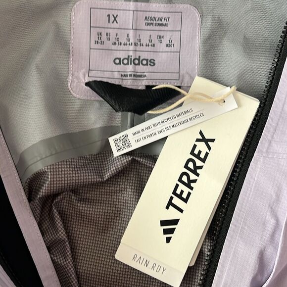NWT Women's Adidas TERREX Xploric Rain.Rdy Jacket XL - Picture 7 of 11